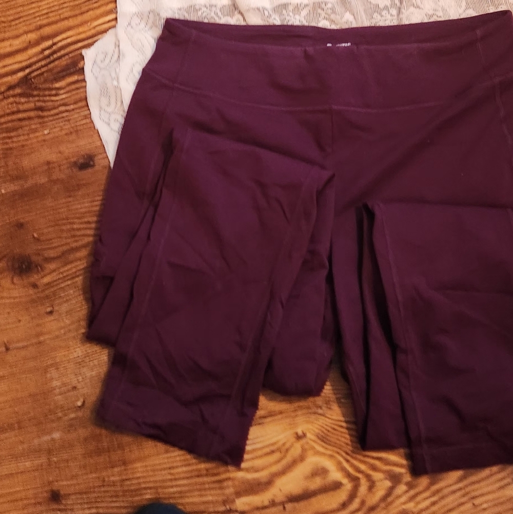 Women's Burgundy LEGGINGS